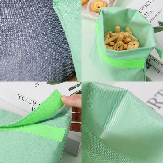 Sacchetti Riutilizzabili per Alimenti – Anti-Spreco, Lavabili e Impermeabili per Snack e Panini