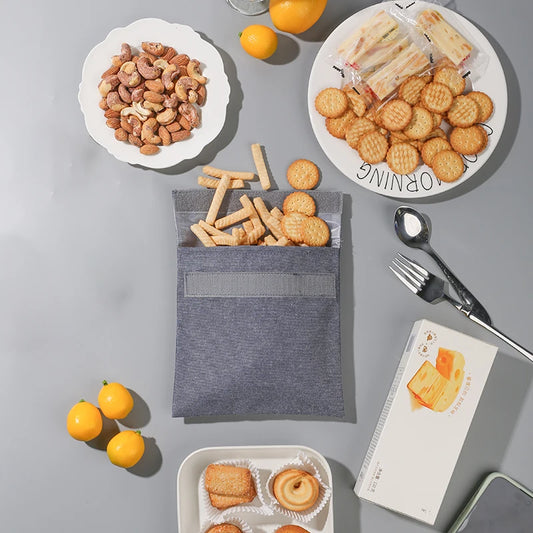 Sacchetti Riutilizzabili per Alimenti – Anti-Spreco, Lavabili e Impermeabili per Snack e Panini