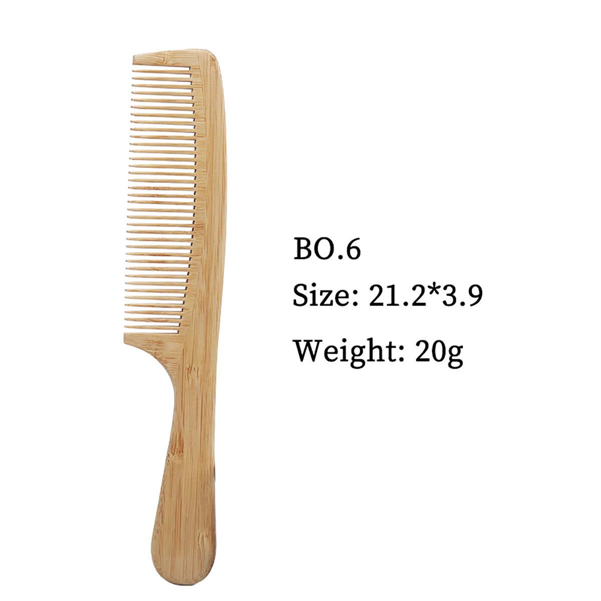 Pettine in Bambù Antistatico – Massaggio Cuoio Capelluto e Acconciatura Naturale per Capelli e Parrucche
