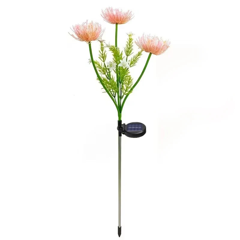 Luci Solari da Giardino a Forma di Fiore – Decorazione Impermeabile per Prato, Terrazzo e Vialetto