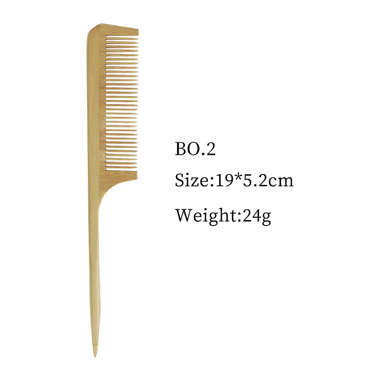 Pettine in Bambù Antistatico – Massaggio Cuoio Capelluto e Acconciatura Naturale per Capelli e Parrucche