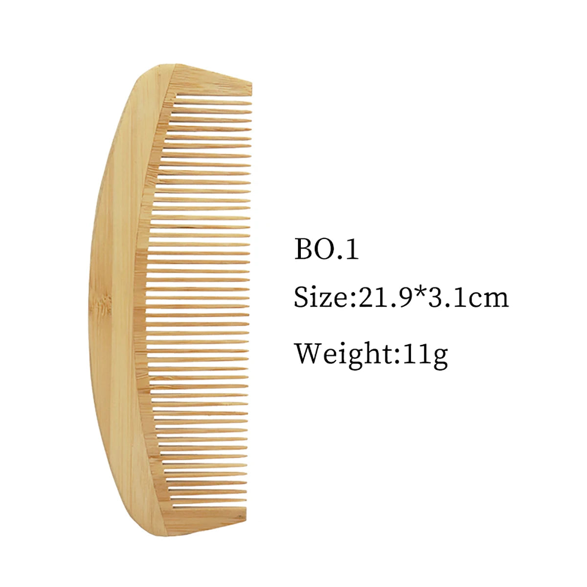 Pettine in Bambù Antistatico – Massaggio Cuoio Capelluto e Acconciatura Naturale per Capelli e Parrucche