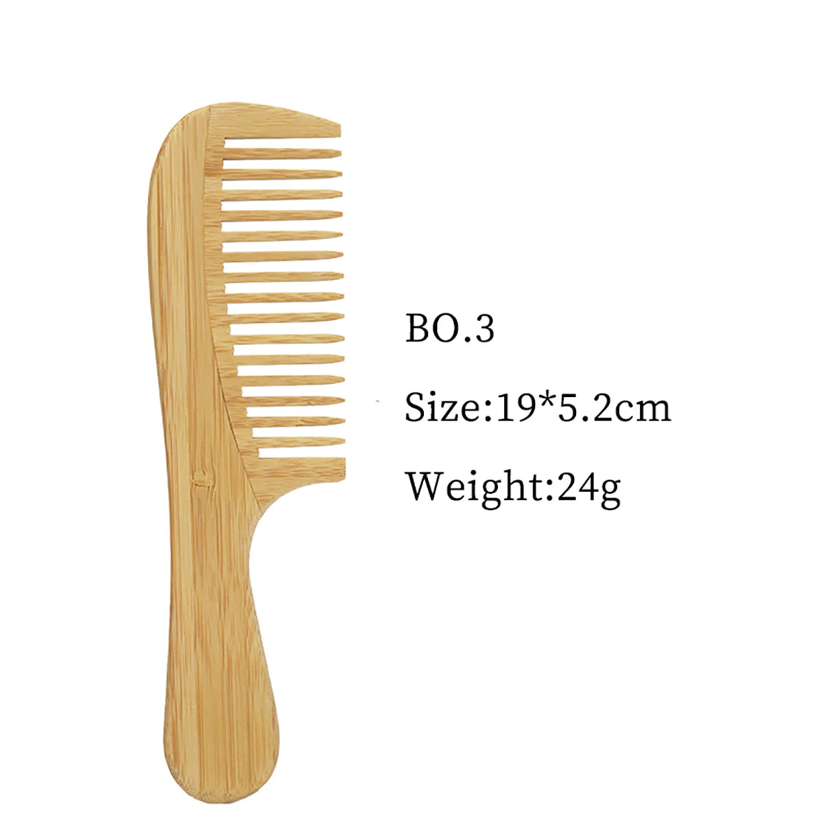 Pettine in Bambù Antistatico – Massaggio Cuoio Capelluto e Acconciatura Naturale per Capelli e Parrucche